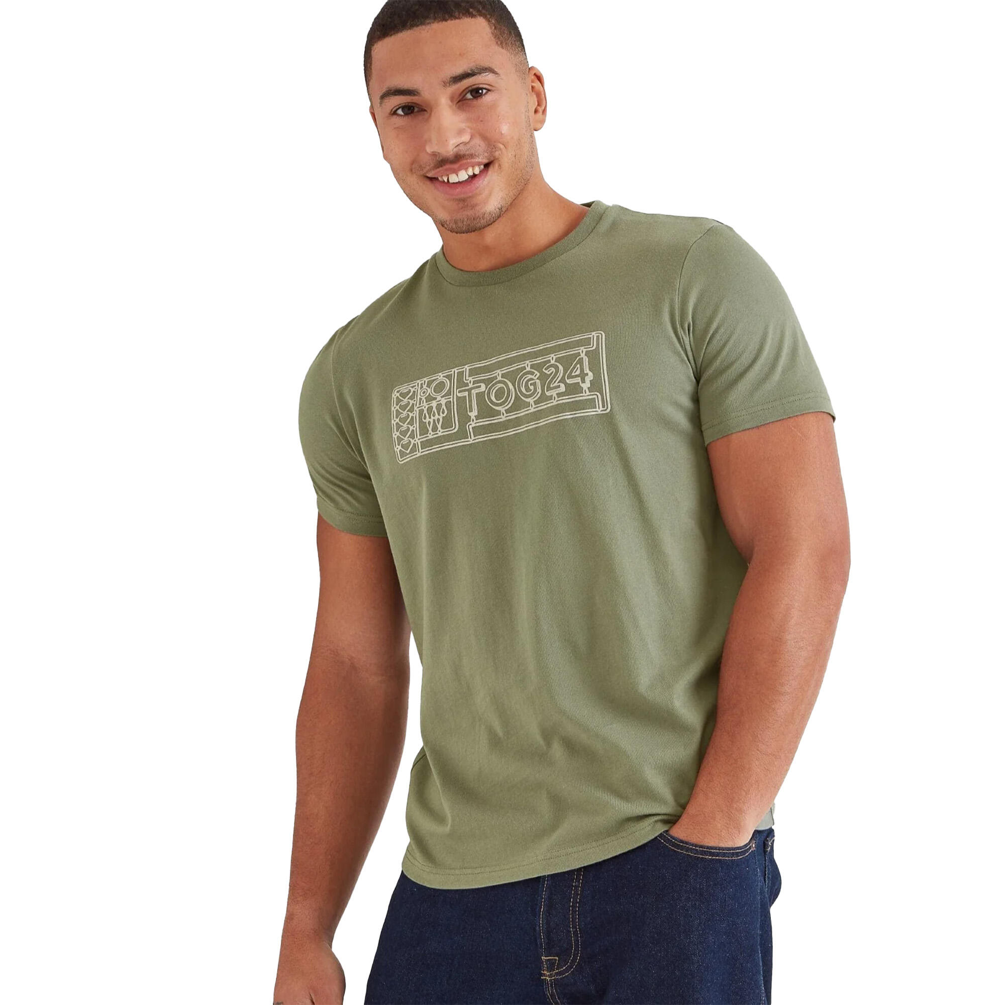 Uomo KILBY Tshirt (Verde cachi sbiadito)