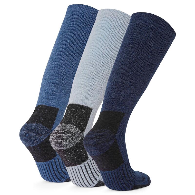 "Villach" Socken für Wandern(3erPack) Damen Sternennacht/Blaubeere/Eisblau
