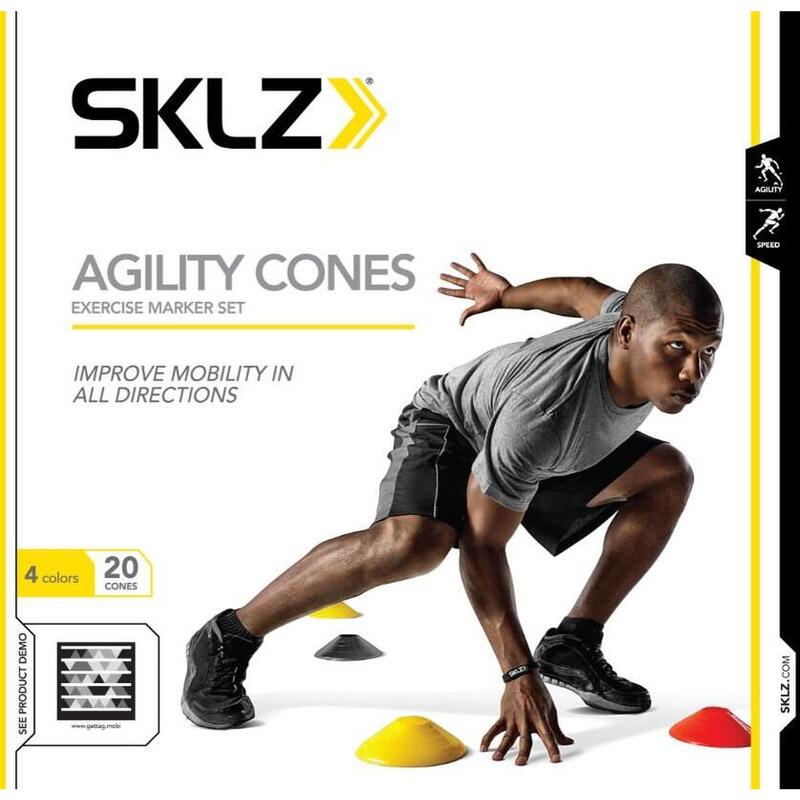 SKLZ Jeu de cônes d'agilité (20PK) 4 couleurs