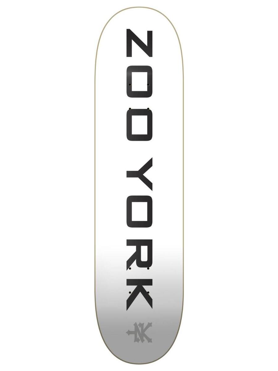 ZOO YORK Zoo York Classic Logo Block Tábua De Skate - 8" - Branco