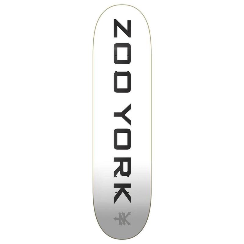 Skateboard Deck Zoo York Classic Logo Block White 8"