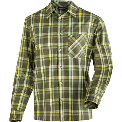 Langarmhemd Claas Wandern/Outdoor/Trekking Herren sulphur/military Ohne