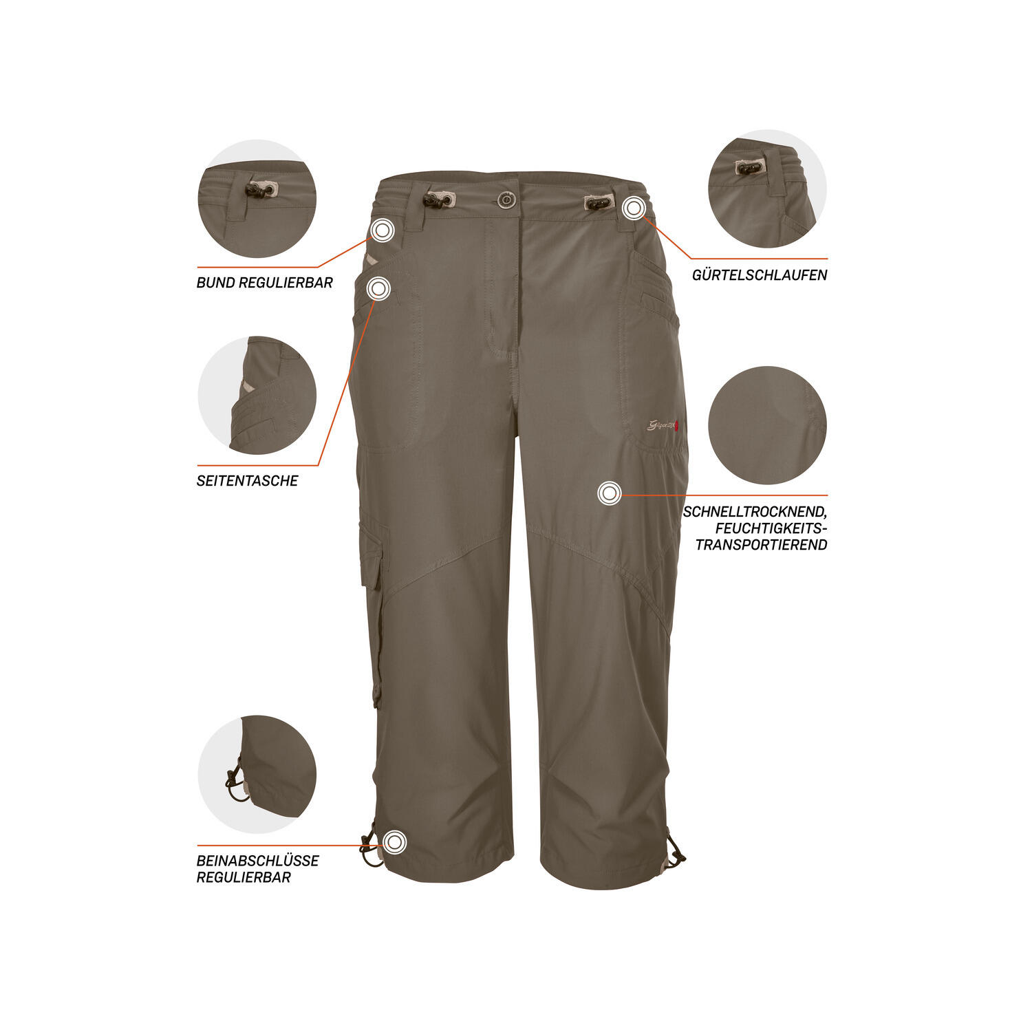 Damen 3/4 - Hose GS 31 WMN PNTS 6/6