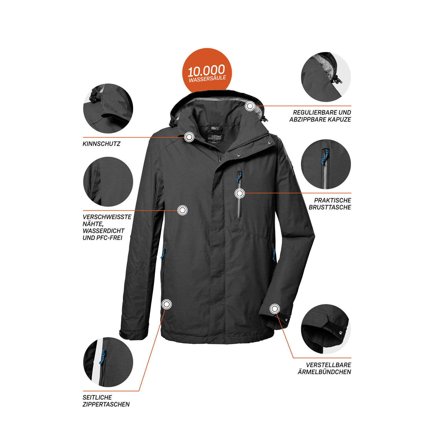 Herren Outdoorjacke KOS 256 6/7