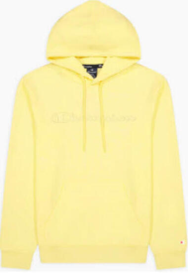 Sweat à capuche homme Champion Script Logo Hoodie M Jaune