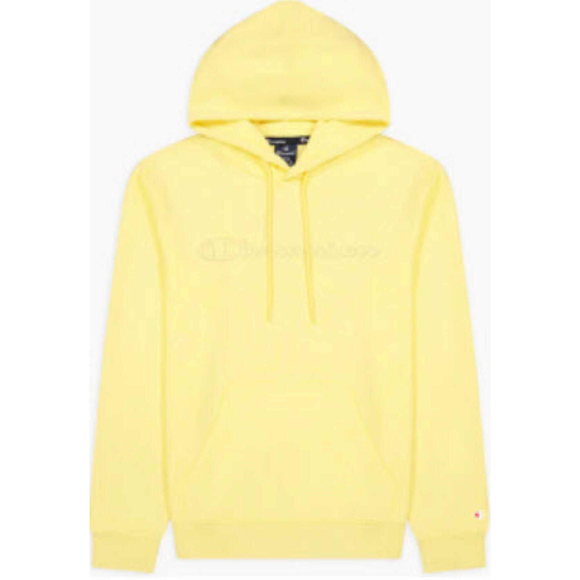 Champion - Sweat À Capuche Homme Champion Script Logo Hoodie M Jaune - Pull - Jaune - 38 S - Decathlon