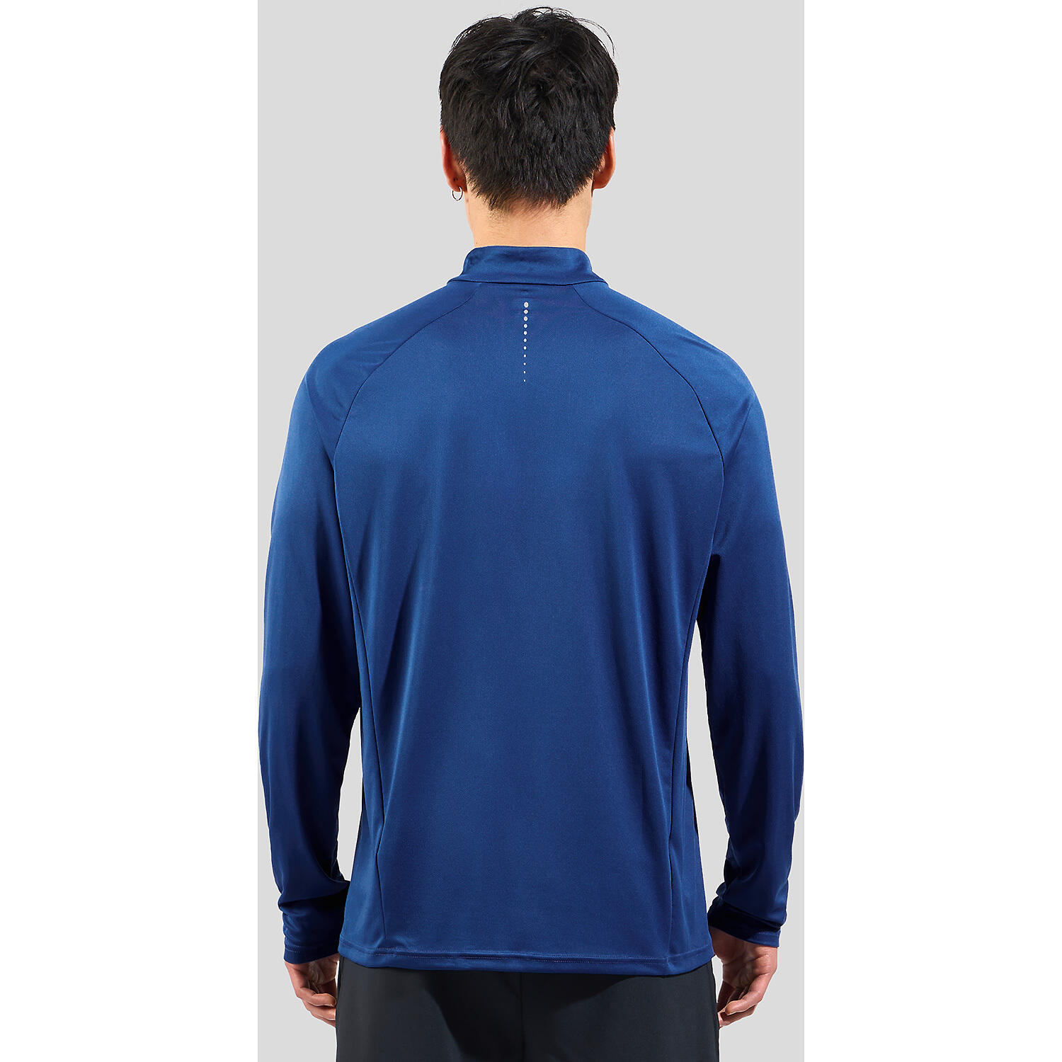 Veste Running Odlo Essential 1/2 Zip Bleu 4/4