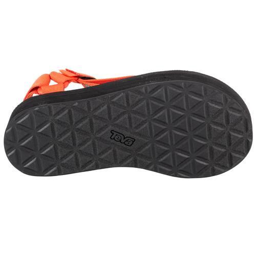 Sandales Teva W Platform Universal orange confortables 4/4