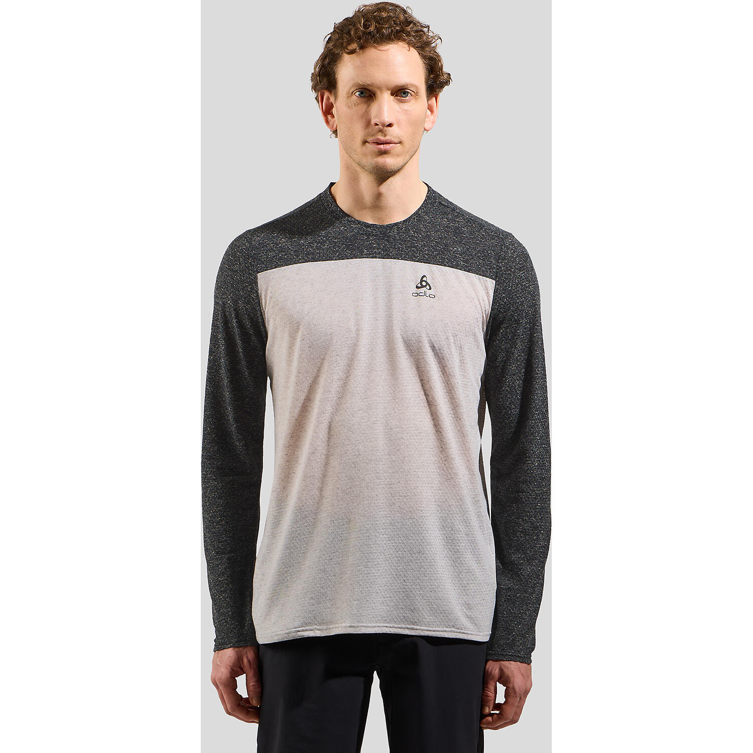 Maillot Manches Courtes Odlo X-Alp LinenCool Noir / Gris 3/4