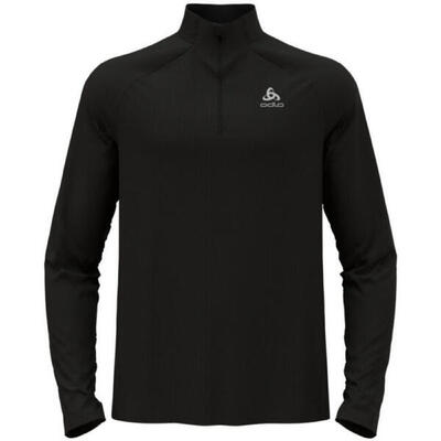 Odlo Essential Langarm 1/2 Zip Trikot Schwarz