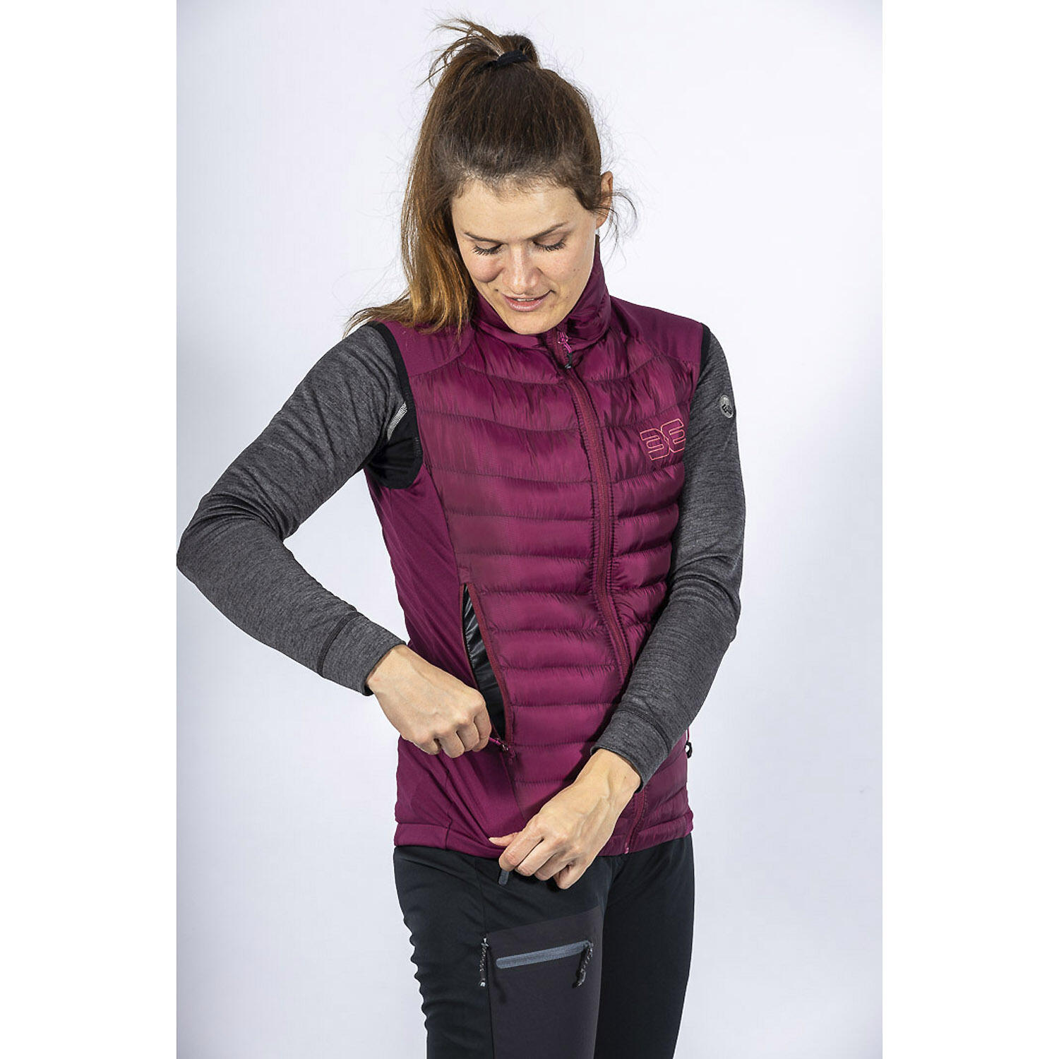 Damen Hybrid-Steppweste Sardona 5/7
