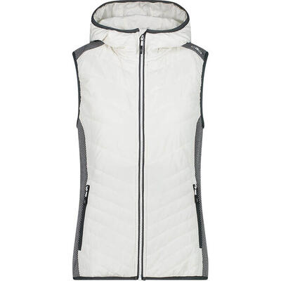 Hybride mouwloos vest met capuchon voor dames cmp