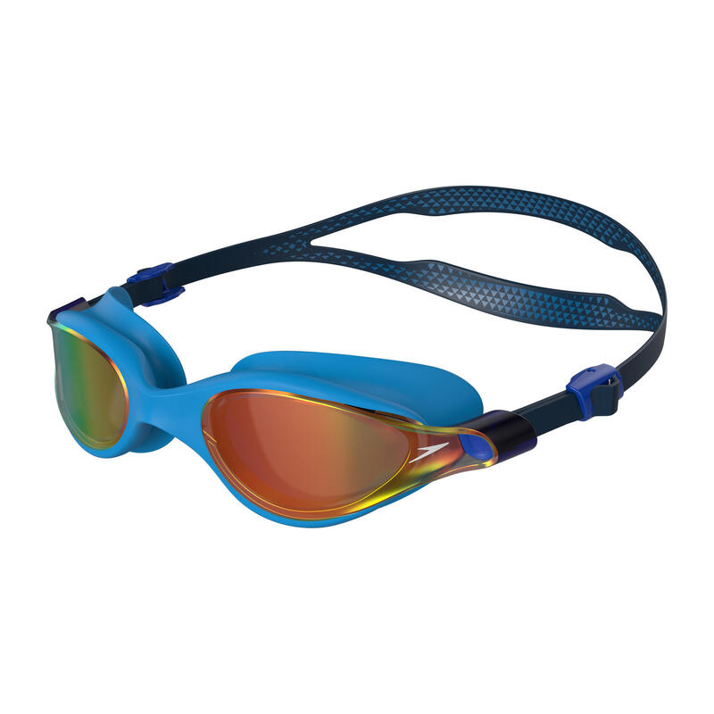 V CLASS MIRROR GOGGLES (ASIA FIT) NAVY / POOL BLUE / FIRE GOLD