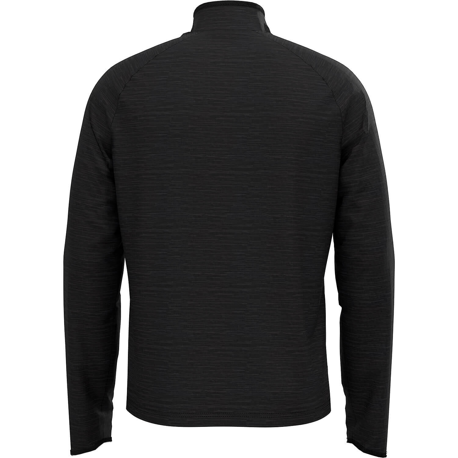 ODLO Middenlaag Halve Rits Lopen EASY Warm Thermoshirt ZWART MELANGE S 2/7