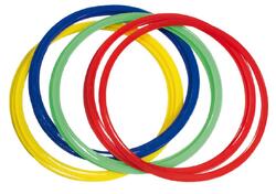 LOT DE 12 CERCEAUX EXTRA-PLATS ASSORTIS Sporti 45 cm