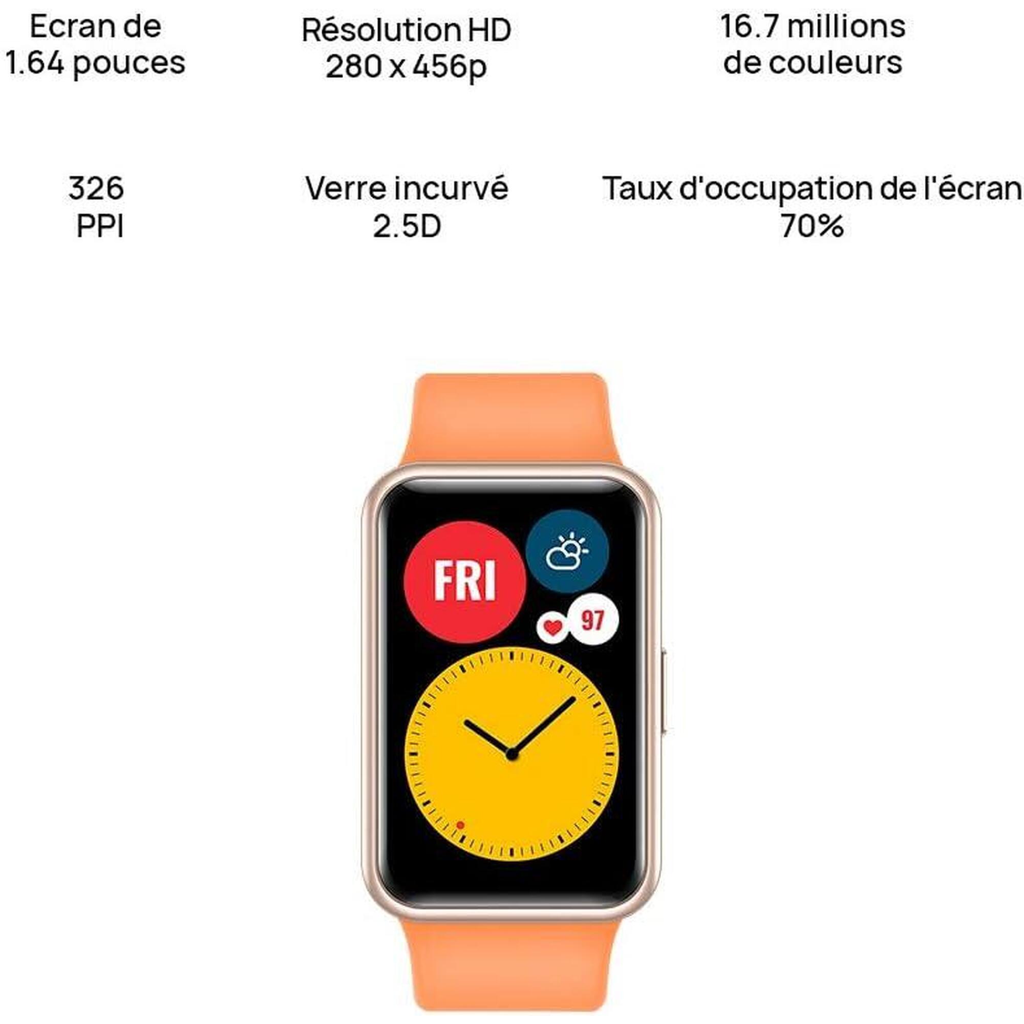 Montre connectée HUAWEI Watch Fit orange