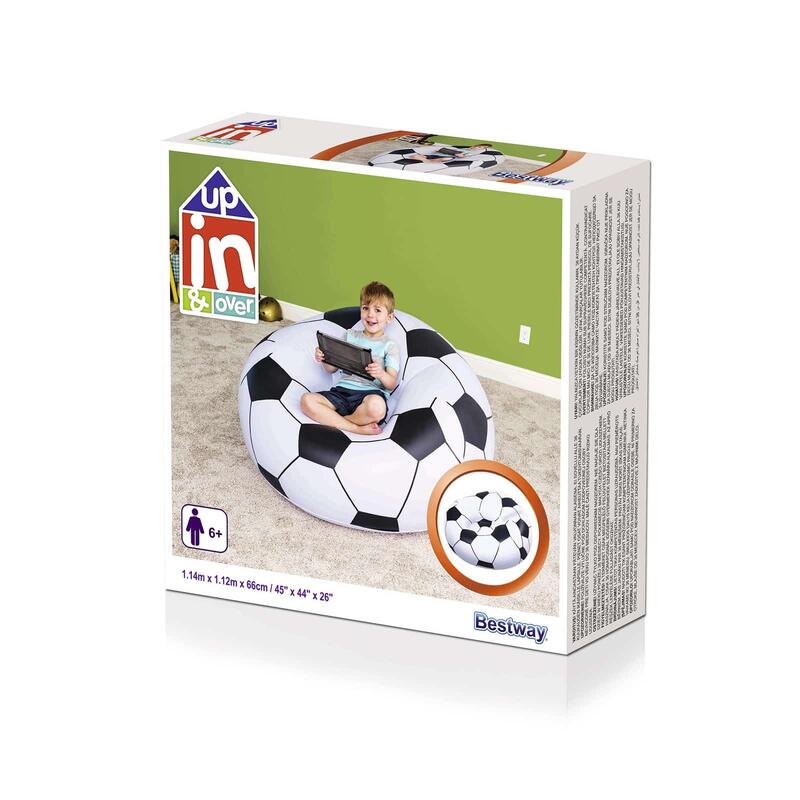 Puff Hinchable Bestway Balón Fútbol 114x112x71 cm