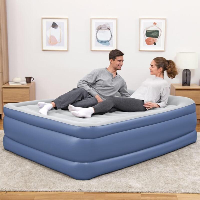 Bestway Tritech Queensize-Luftbett mit i ntegrierter Elektropumpe 203x152x61 cm