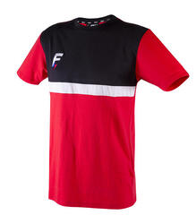 TEE-SHIRT DE RUGBY MEDIANE Force XV noir-rouge