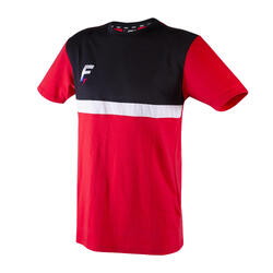 TEE-SHIRT DE RUGBY MEDIANE Force XV noir-rouge