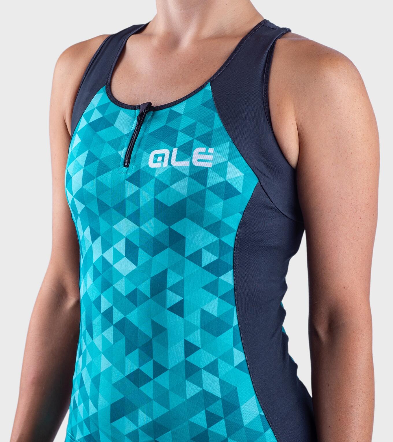 Ale Dames Fietsshirt Zonder Mouwen Solid Triangles 5/7