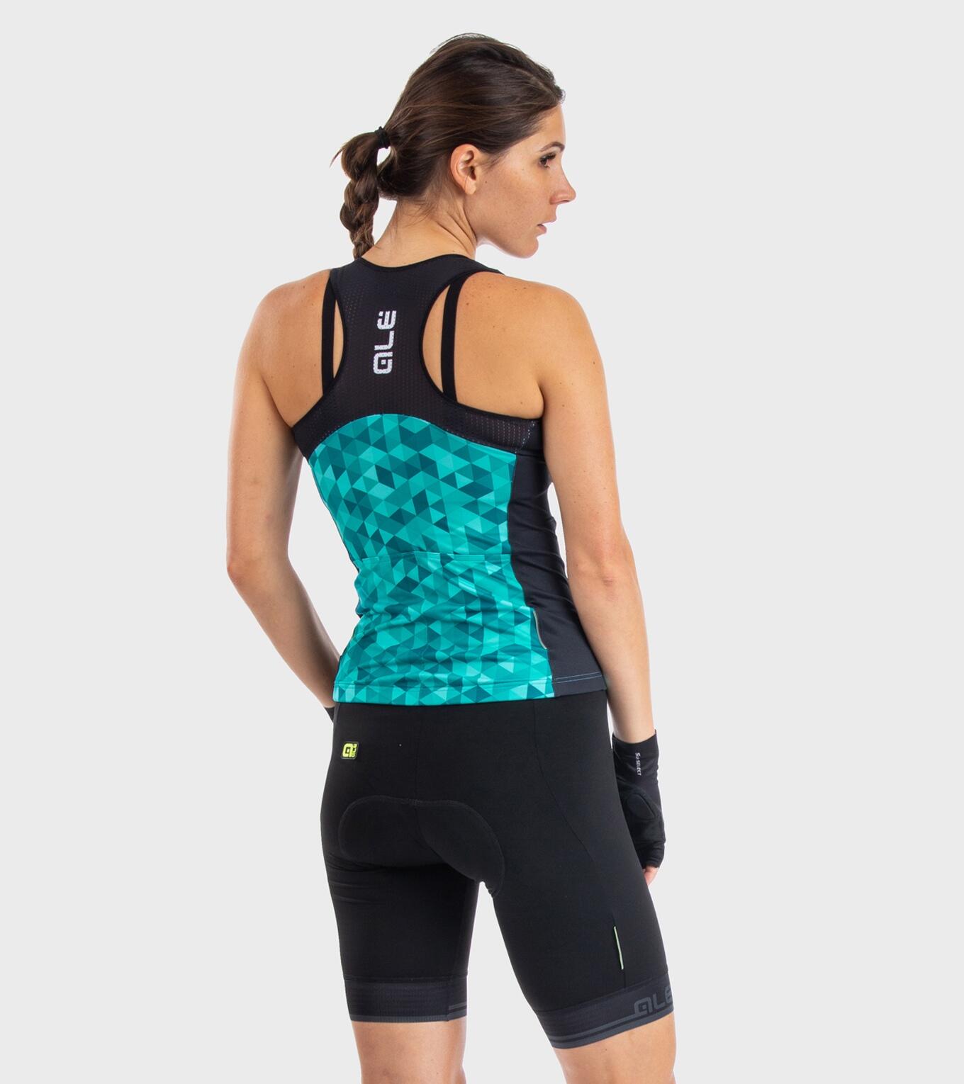 Ale Dames Fietsshirt Zonder Mouwen Solid Triangles 4/7