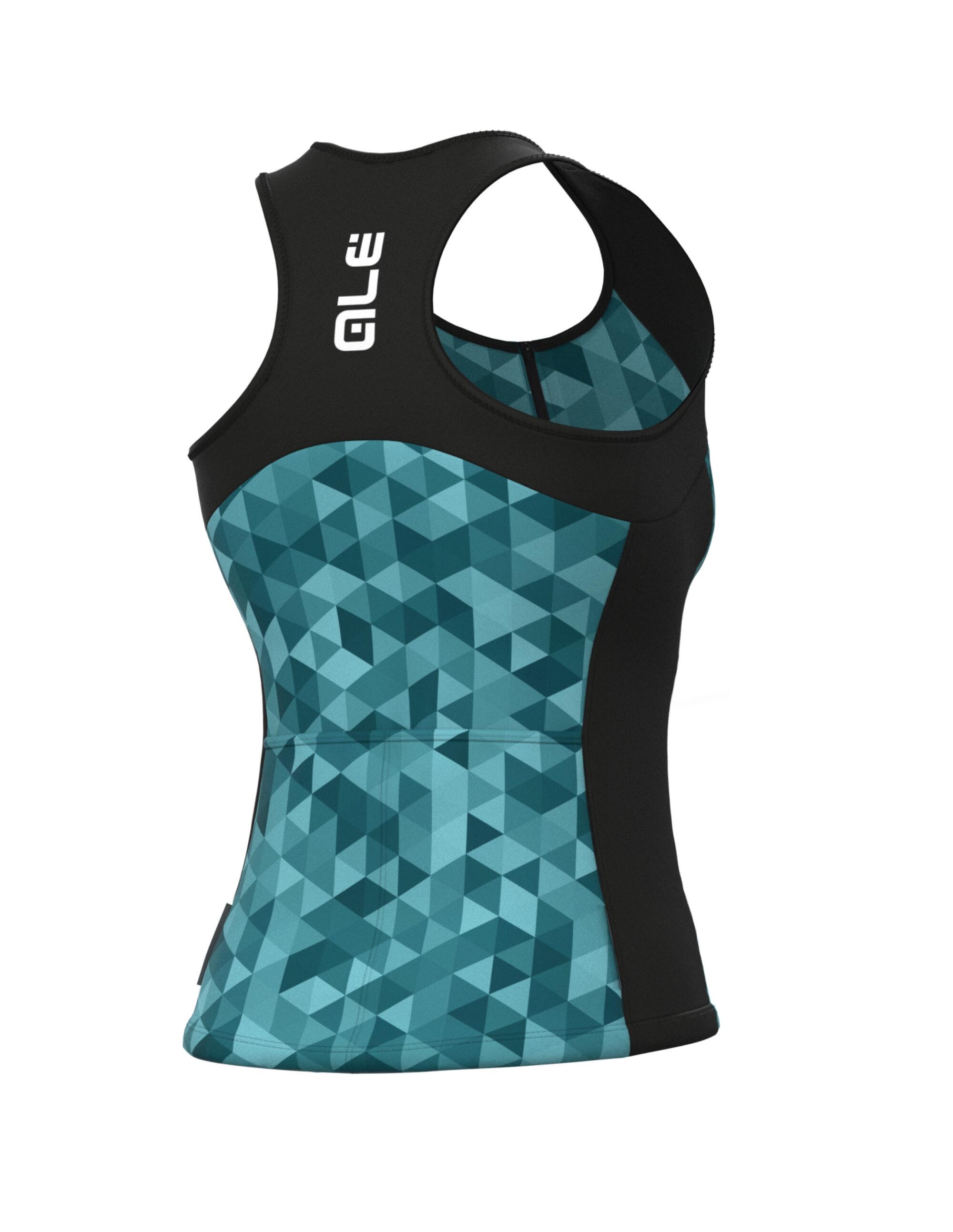 Ale Dames Fietsshirt Zonder Mouwen Solid Triangles 2/7