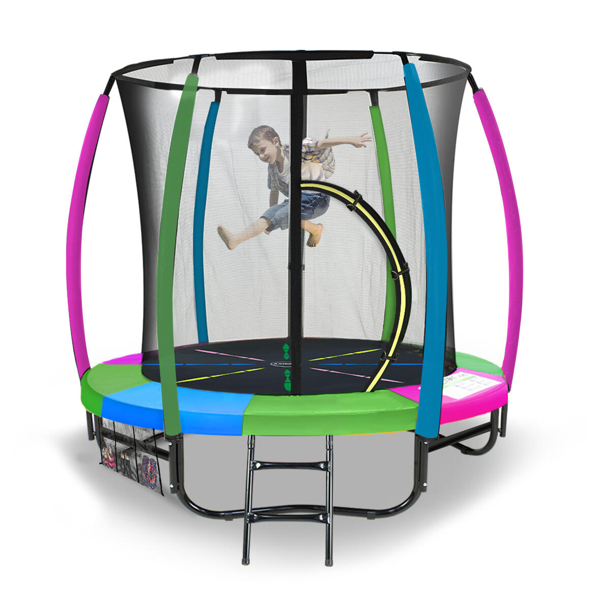Kahuna Trampoline with Rainbow Safety Pad