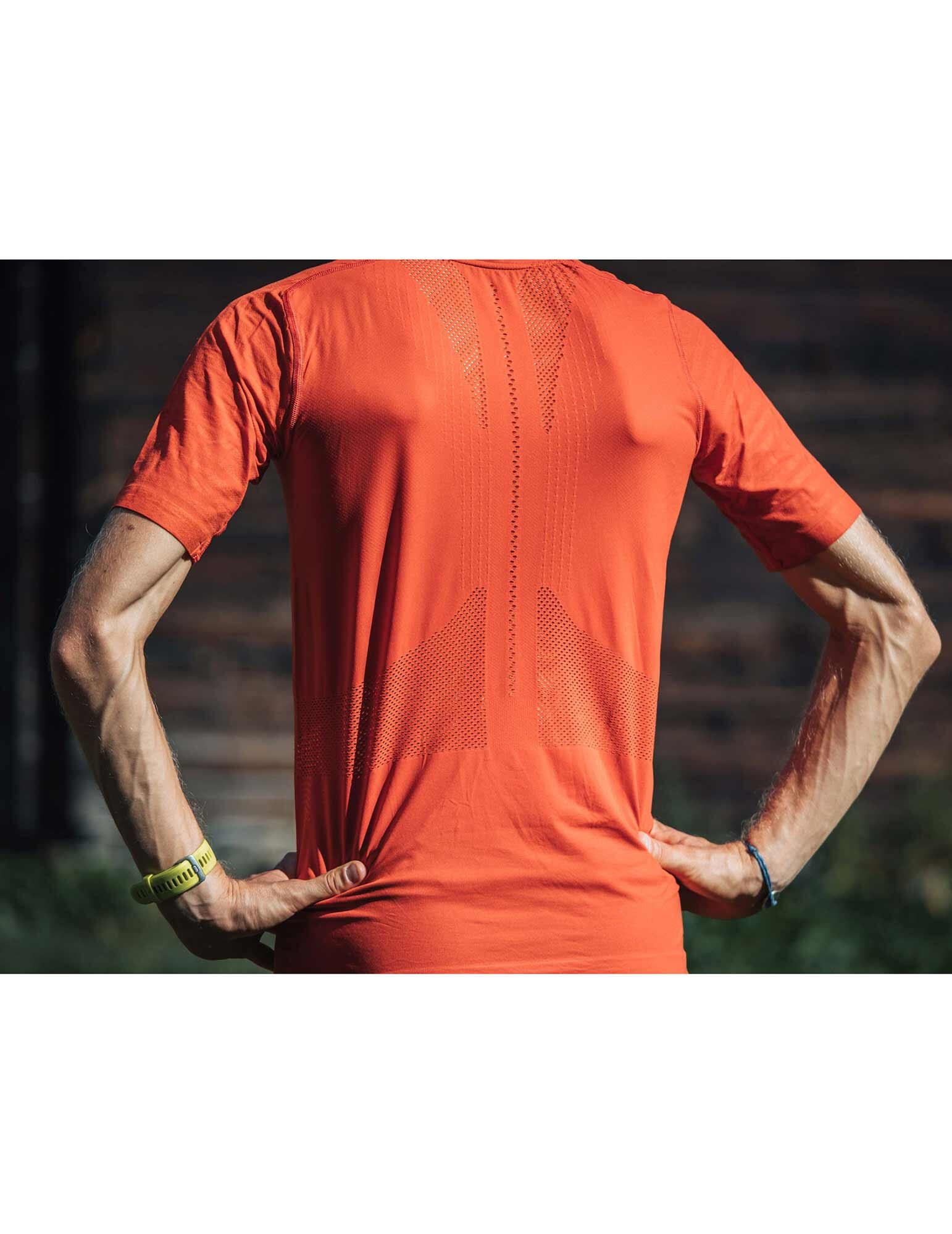 T-shirt Trail de manga curta com meio fecho de correr Compressport para homem 5/5