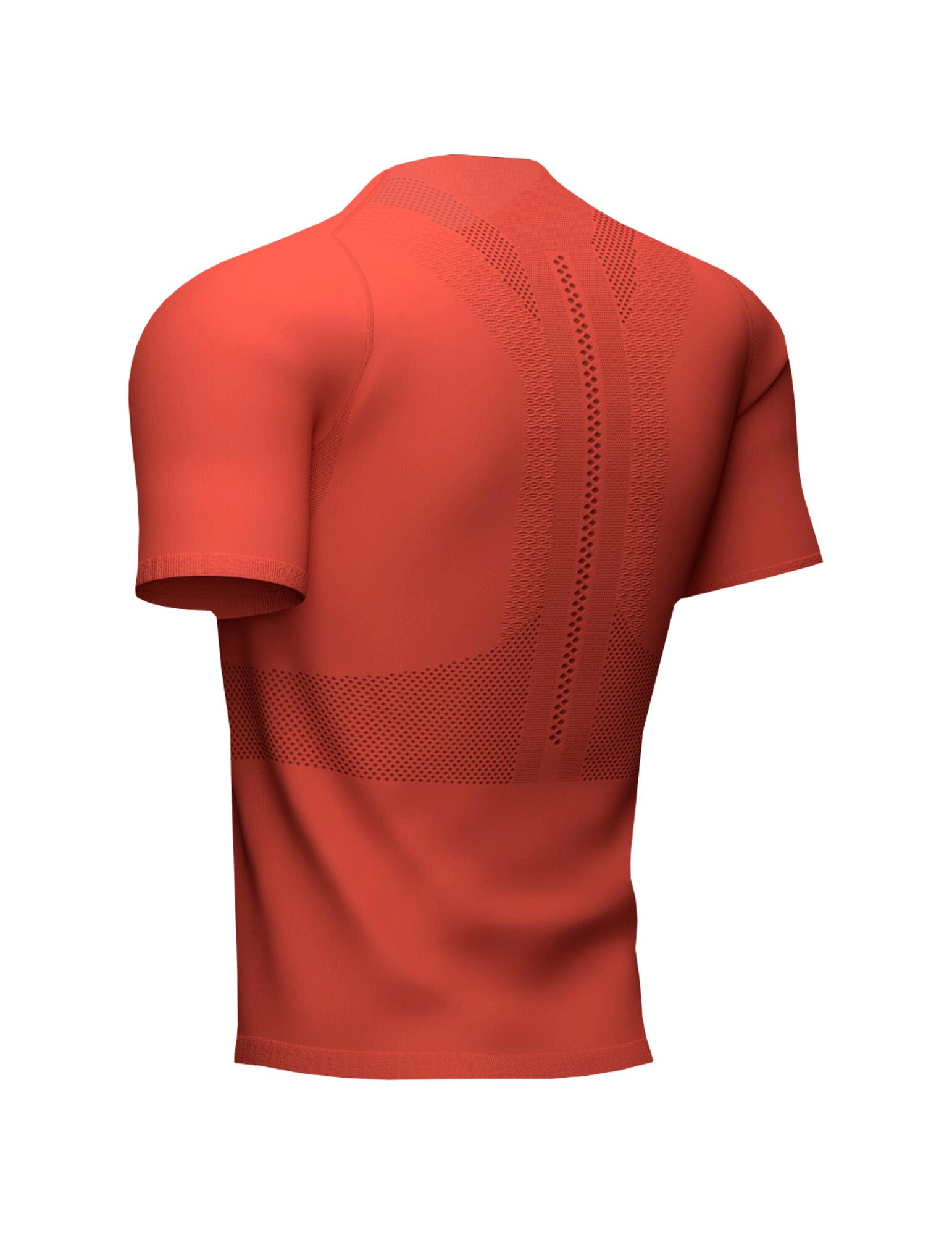 T-shirt Trail de manga curta com meio fecho de correr Compressport para homem 2/5