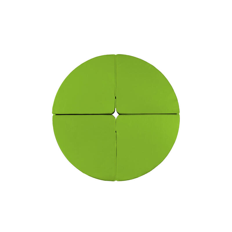 Colchón redondo para pole dance, diámetro 150 cm, grosor 10 cm, verde