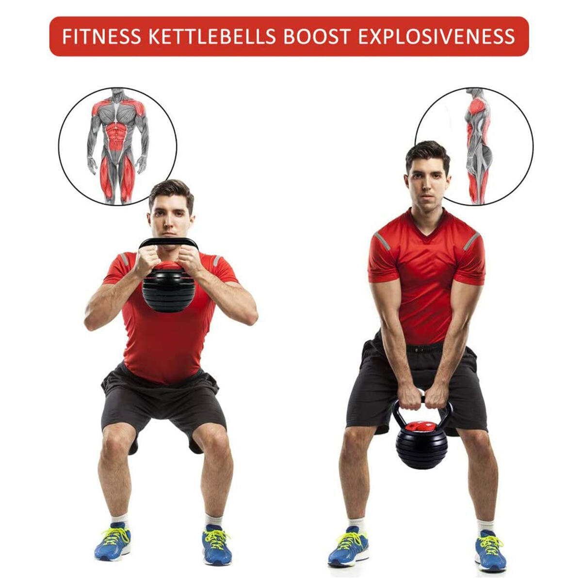 Powertrain Adjustable Kettle Bell Weights Dumbbell
