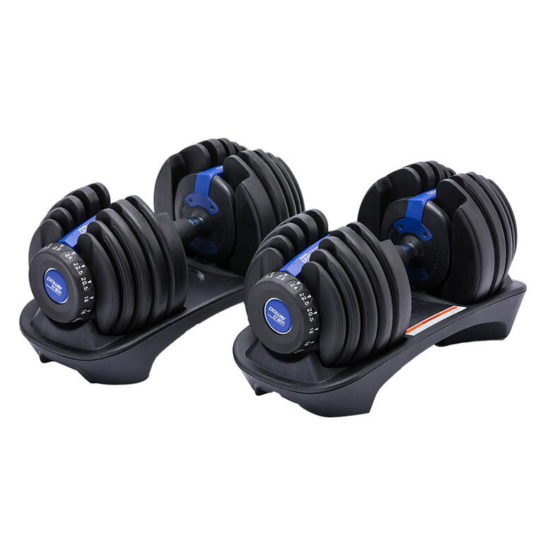 48kg Powertrain Adjustable Dumbbell Home Gym Set