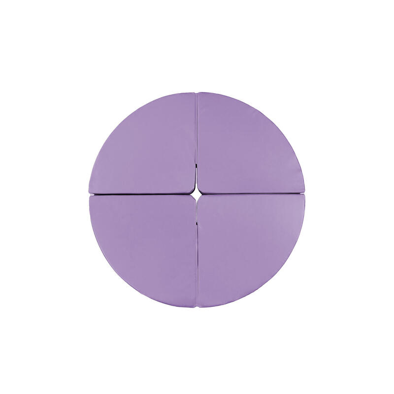 Materasso rotondo per pole dance, diametro 150 cm, spess. 10 cm, viola