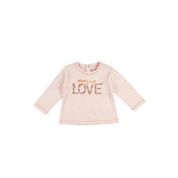 Charanga Camiseta de manga larga de bebé color rosa Love