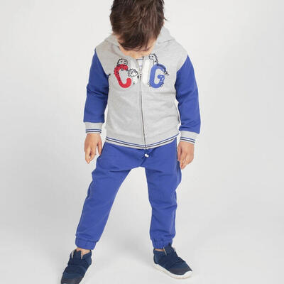 Pantalón De Bebé Azulón Charanga, Cintura Goma Puños talla 6-9