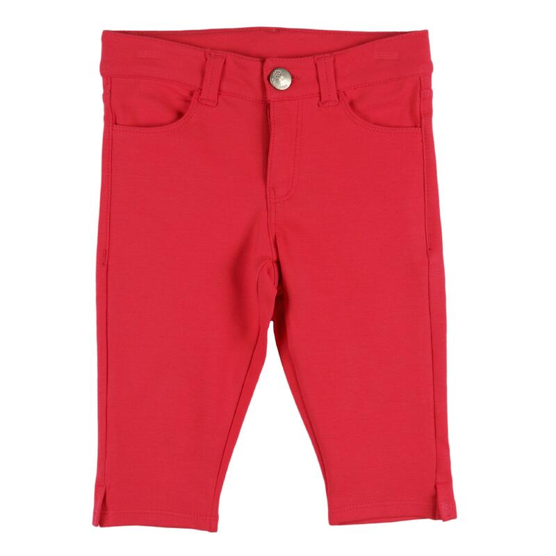 Charanga Pantalón de felpa de niña rojo