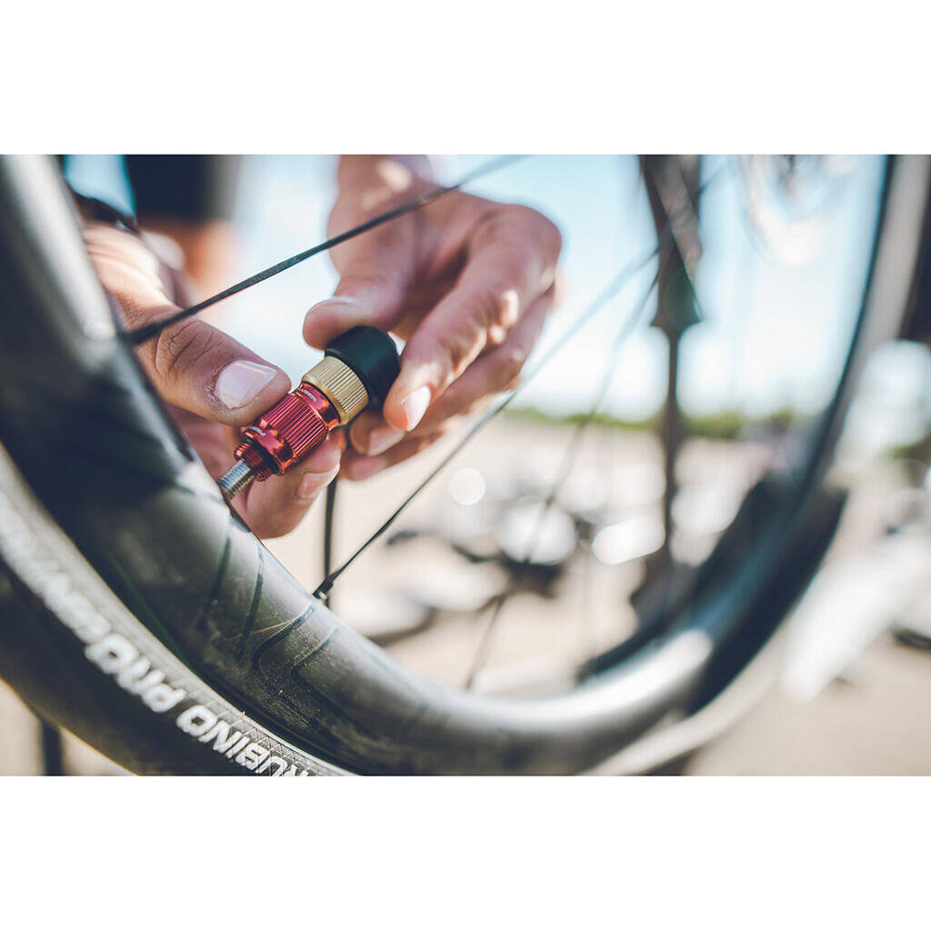 Lezyne ABS-1 Pro HP Chuck (High Pressure)-Red/Black -  5