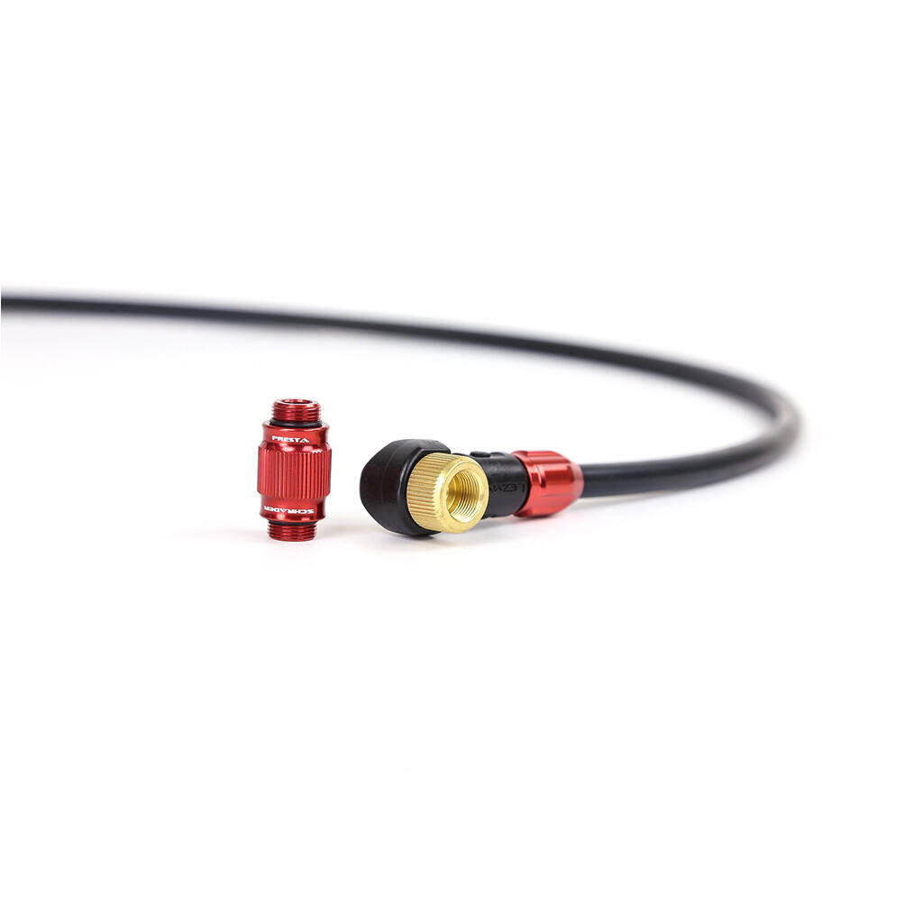 Lezyne ABS-1 Pro HP Chuck (High Pressure)-Red/Black -  3