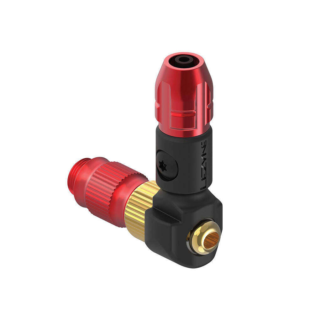Lezyne ABS-1 Pro HP Chuck (High Pressure)-Red/Black -  2