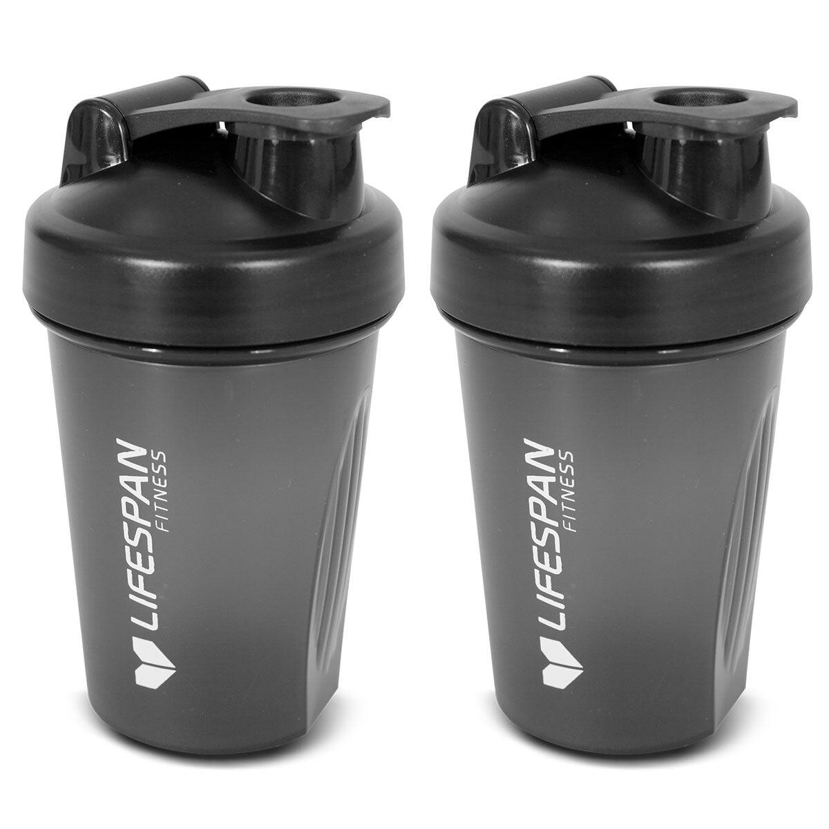 Lifespan Fitness Shaker Bottle in Black (Pack of 2)