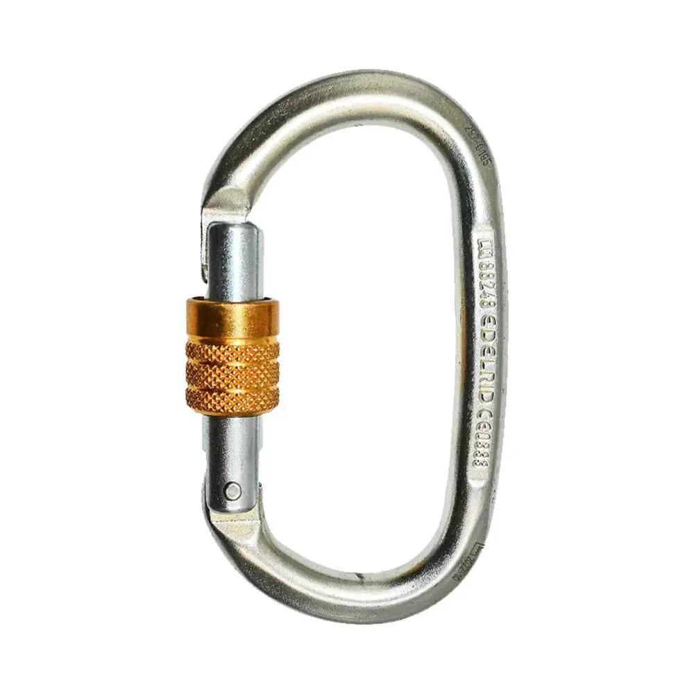 Climbing Carabiner Steel Oval Screw (30KN) -  1