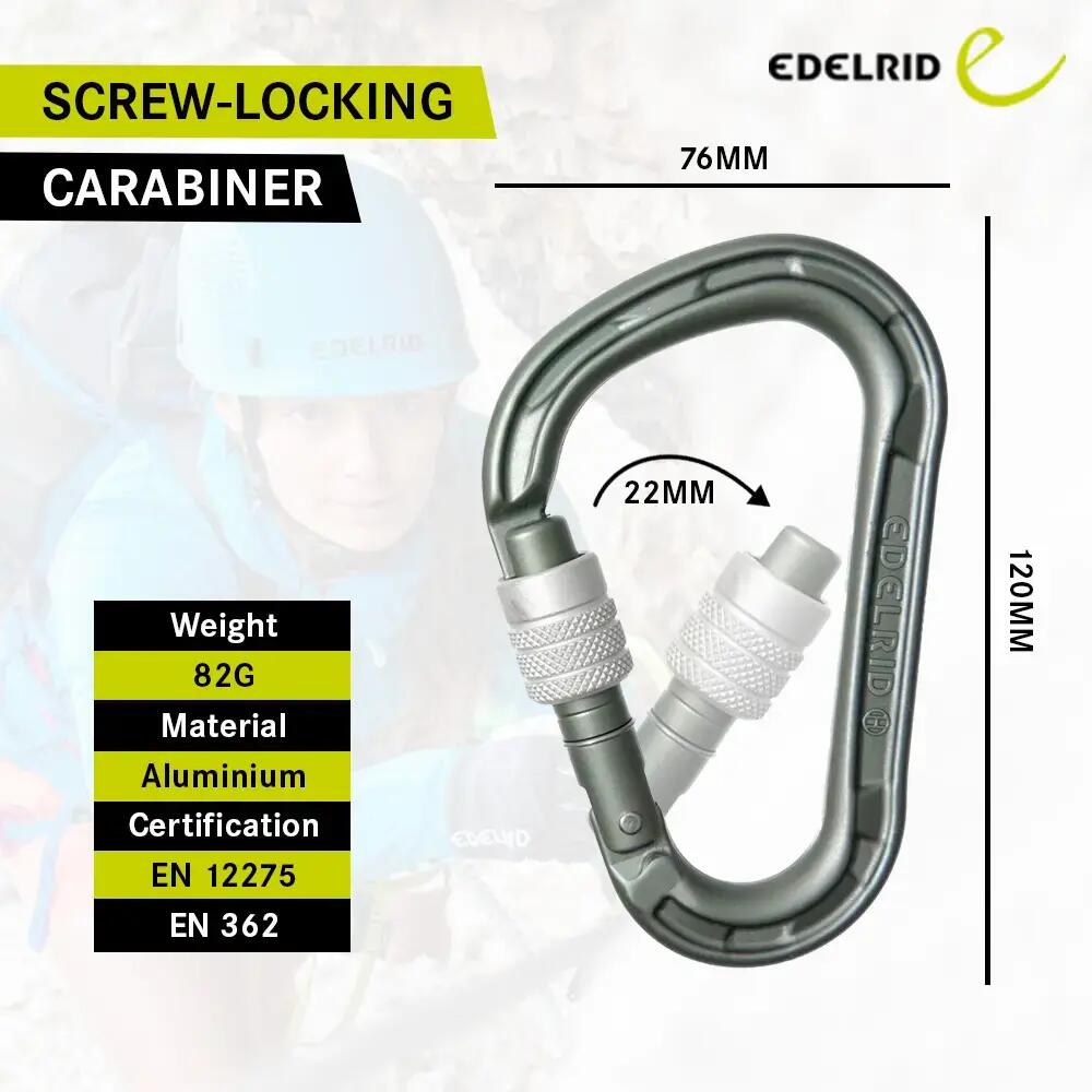 Climbing Carabiner HMS Magnum Screw (24KN) -  2