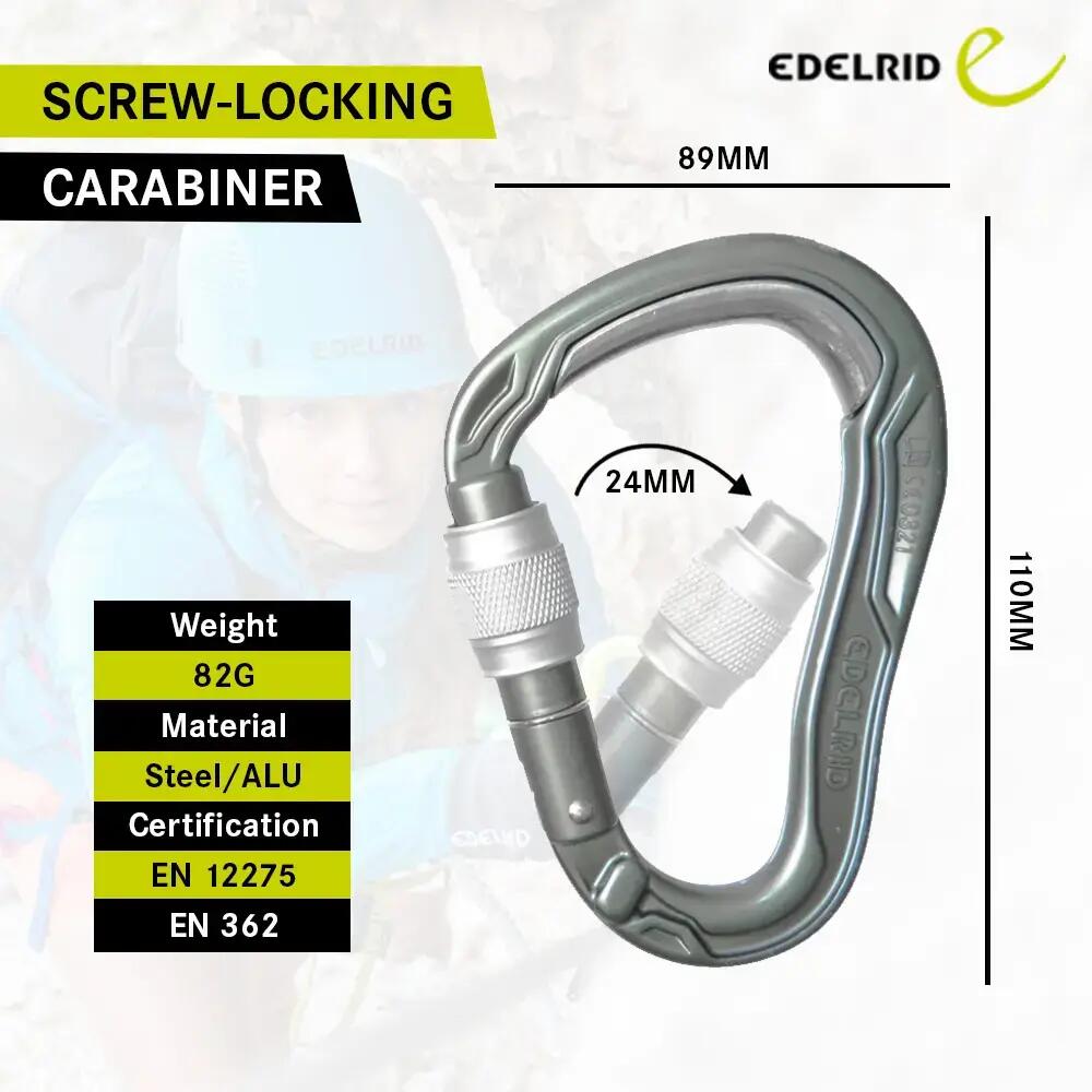 Climbing Carabiner HMS Bulletproof Screw (25KN) -  2