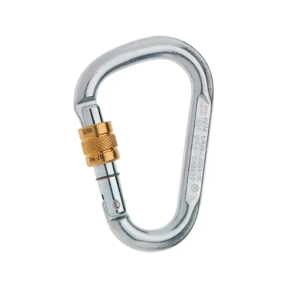 Steel HMS Screw 40KN Climbing Carabiner -  1