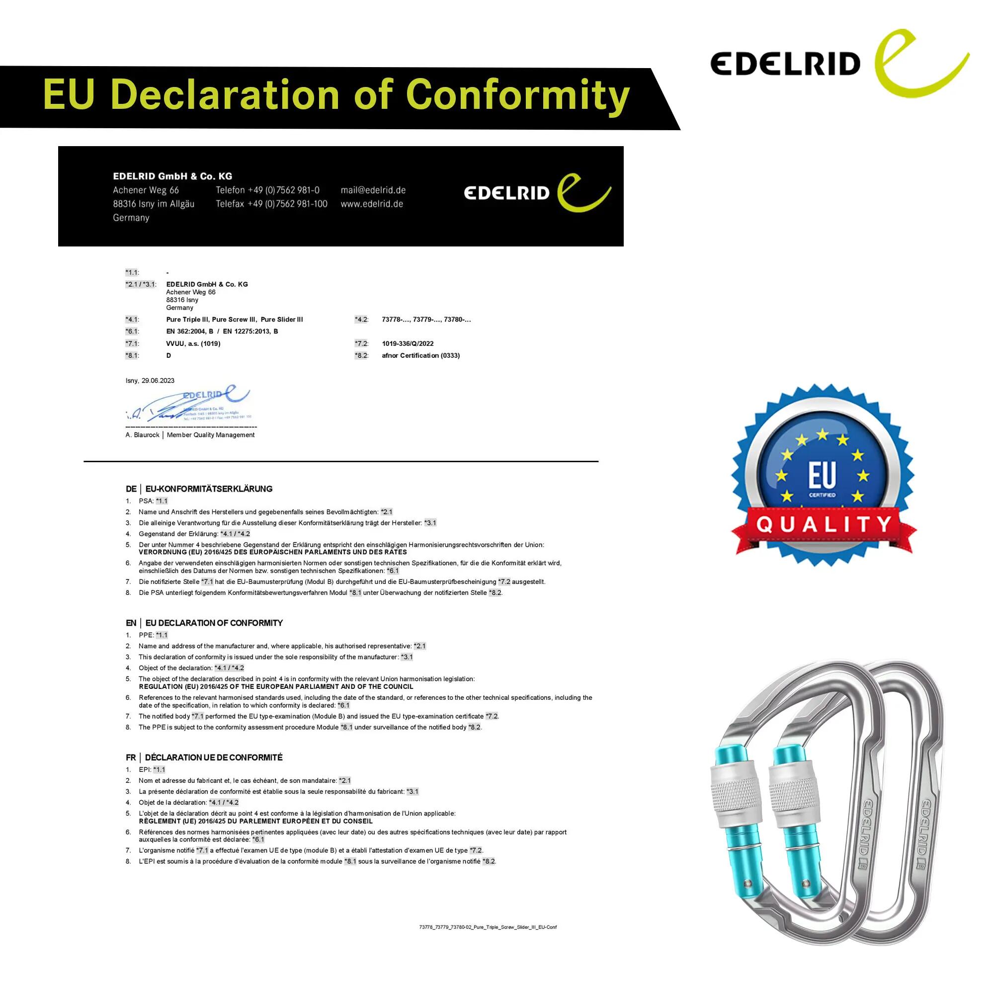 Pure Screw 23KN Climbing Carabiner -  4
