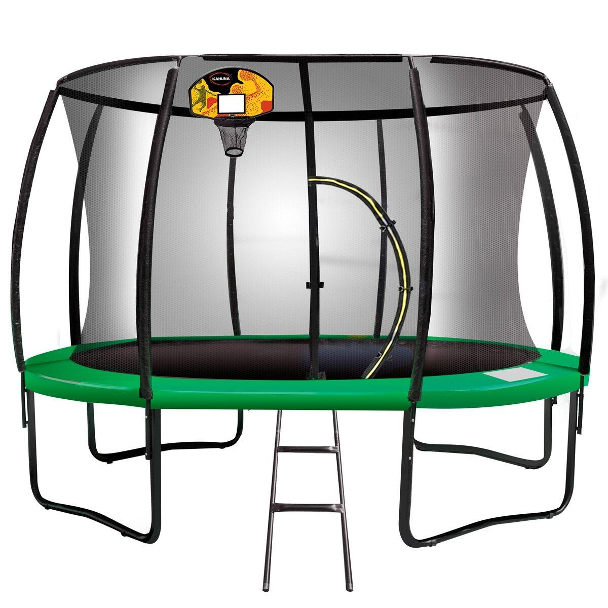 Trampoline Kahuna with  Basketball Set
