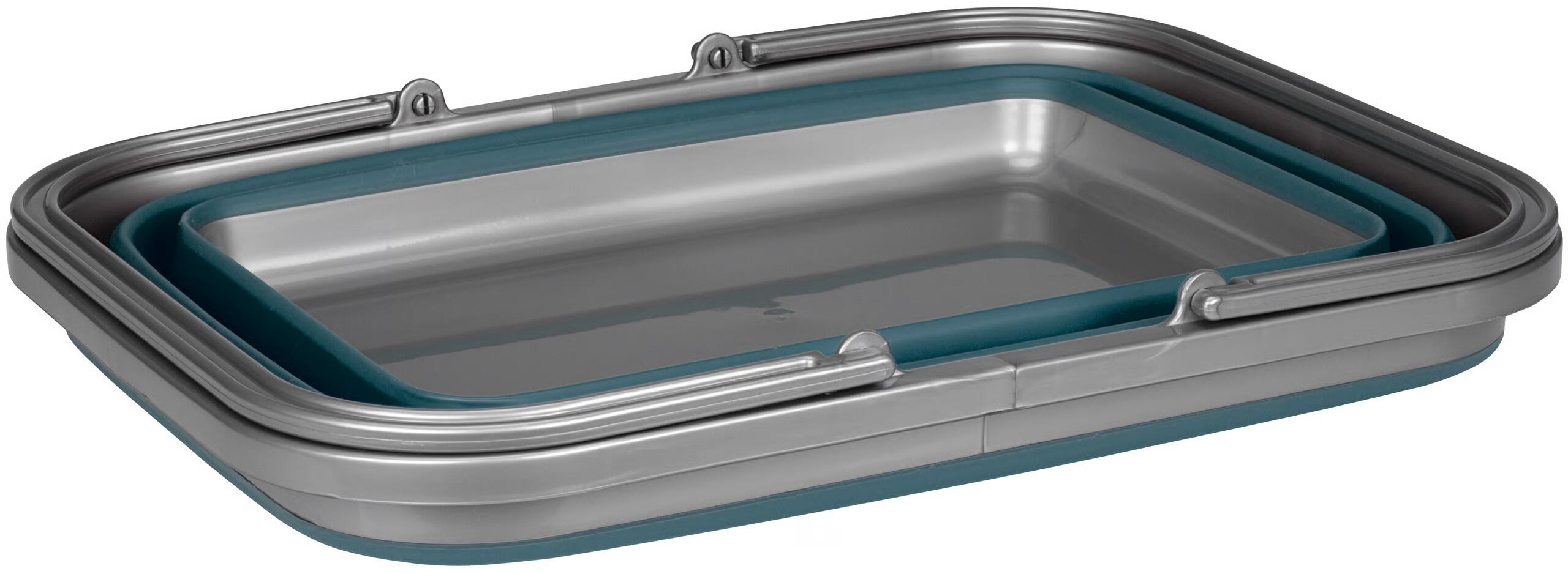 Bacinella Pieghevole Blu Grande - Per Campeggio, Cucina, Lavaggio Verdure, In PP+TPR, Salvaspazio, Multifunzione - Foto 6