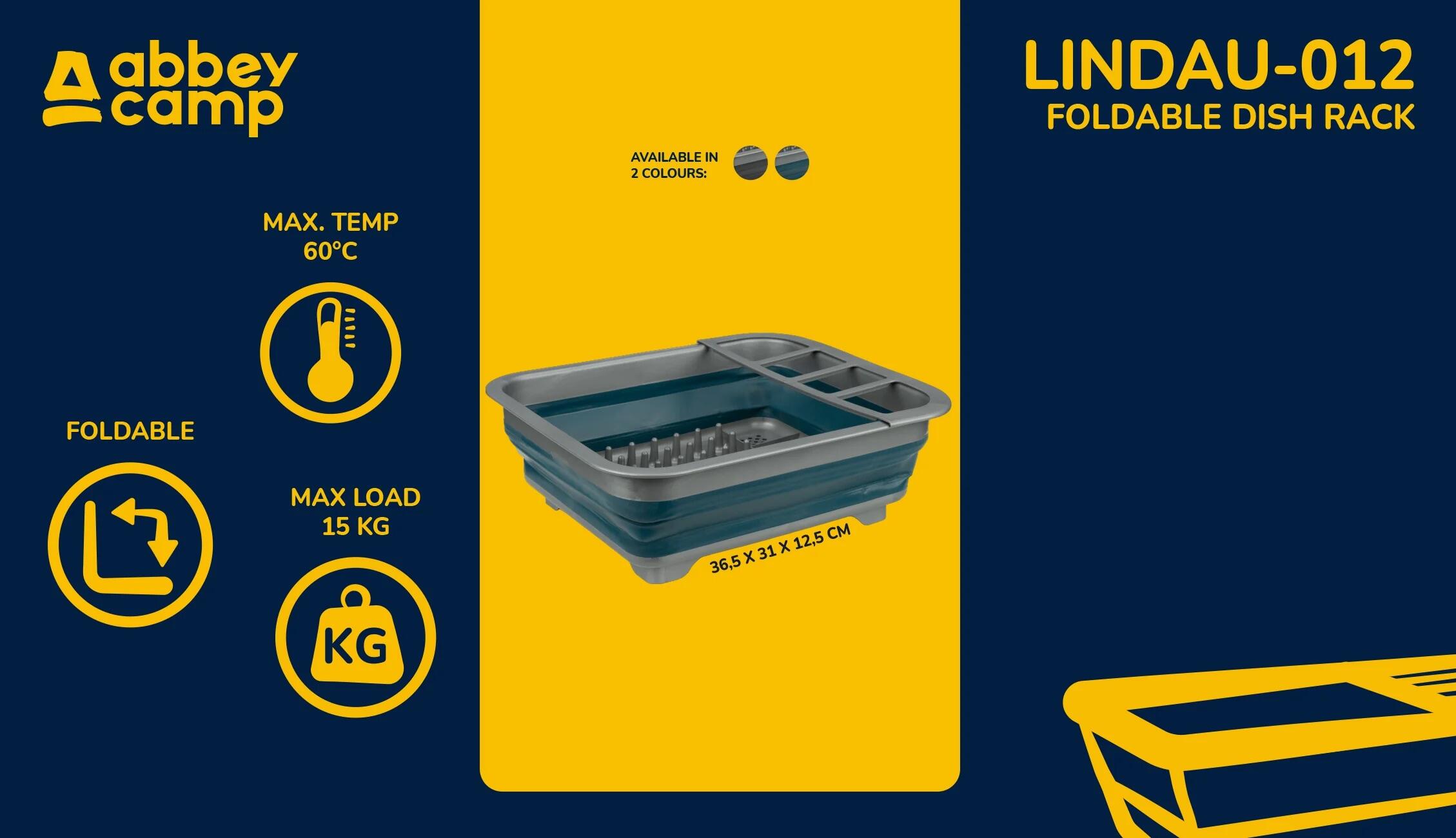 Égouttoir à vaisselle pliable Abbey Camp® LINDAU-012 5/6