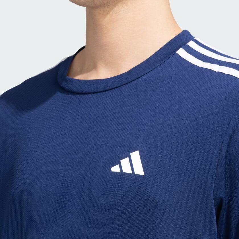 Adidas TR-ES BASE 3S T Men Training T-Shirt Blue